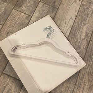 White Felt Clothes Hangers